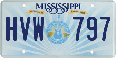 MS license plate HVW797
