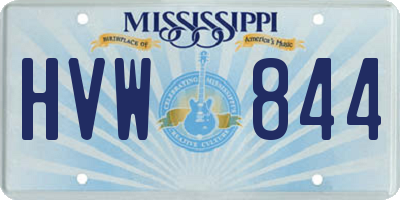MS license plate HVW844