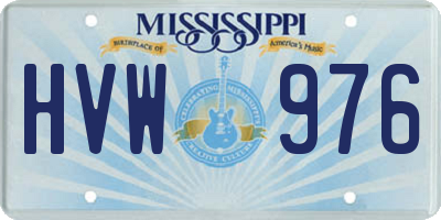 MS license plate HVW976