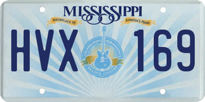 MS license plate HVX169