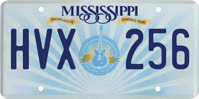 MS license plate HVX256