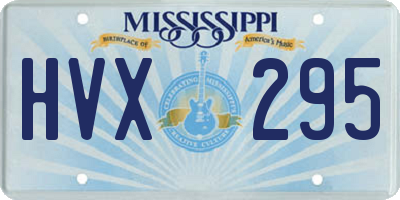 MS license plate HVX295