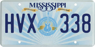 MS license plate HVX338