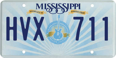 MS license plate HVX711