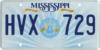 MS license plate HVX729