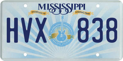MS license plate HVX838