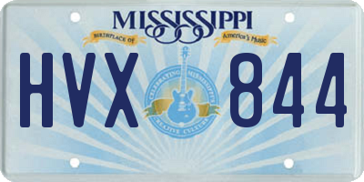 MS license plate HVX844