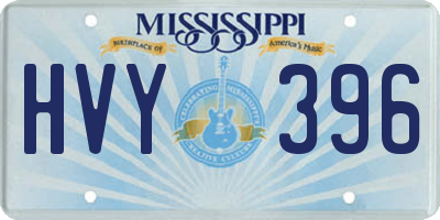 MS license plate HVY396