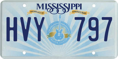 MS license plate HVY797