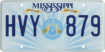 MS license plate HVY879