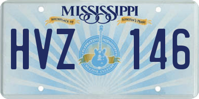 MS license plate HVZ146