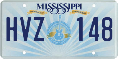 MS license plate HVZ148