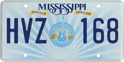 MS license plate HVZ168