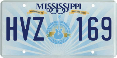 MS license plate HVZ169