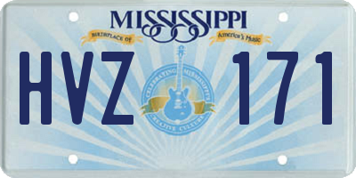 MS license plate HVZ171