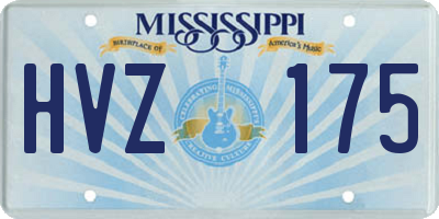MS license plate HVZ175
