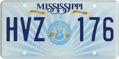 MS license plate HVZ176