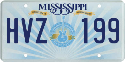 MS license plate HVZ199