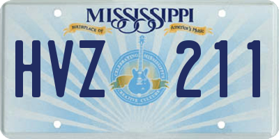 MS license plate HVZ211