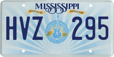 MS license plate HVZ295