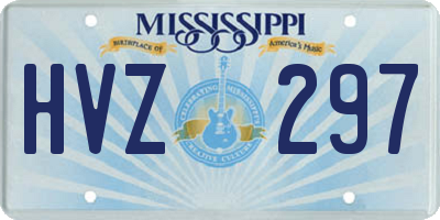 MS license plate HVZ297
