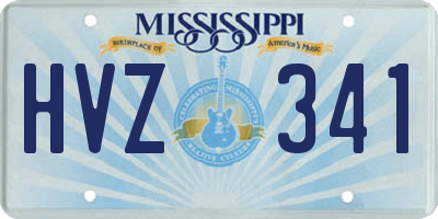 MS license plate HVZ341