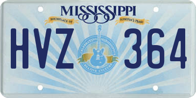 MS license plate HVZ364