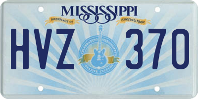 MS license plate HVZ370
