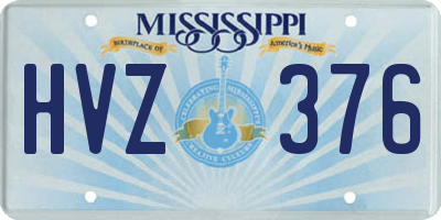 MS license plate HVZ376
