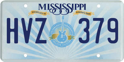 MS license plate HVZ379