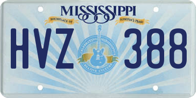 MS license plate HVZ388
