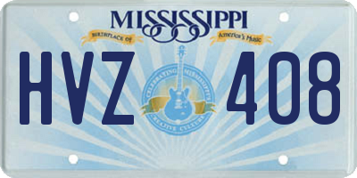 MS license plate HVZ408