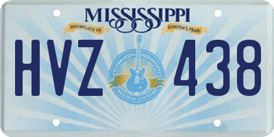 MS license plate HVZ438