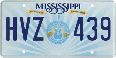 MS license plate HVZ439