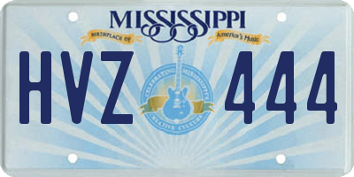 MS license plate HVZ444