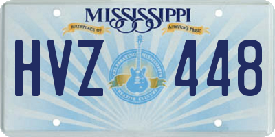 MS license plate HVZ448