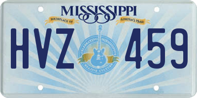 MS license plate HVZ459
