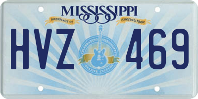 MS license plate HVZ469