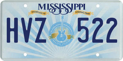 MS license plate HVZ522
