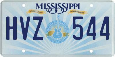 MS license plate HVZ544