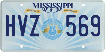 MS license plate HVZ569