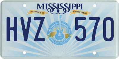 MS license plate HVZ570