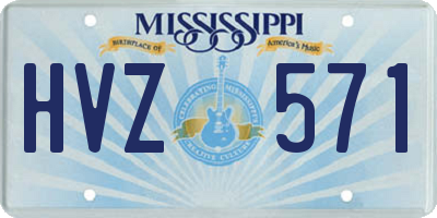 MS license plate HVZ571