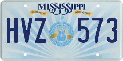 MS license plate HVZ573