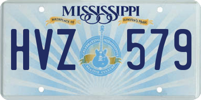 MS license plate HVZ579