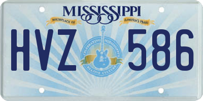 MS license plate HVZ586