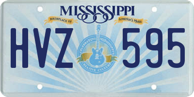 MS license plate HVZ595