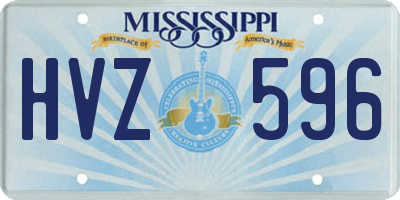 MS license plate HVZ596