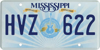 MS license plate HVZ622