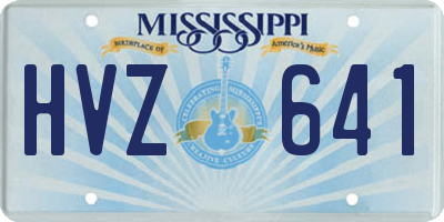 MS license plate HVZ641